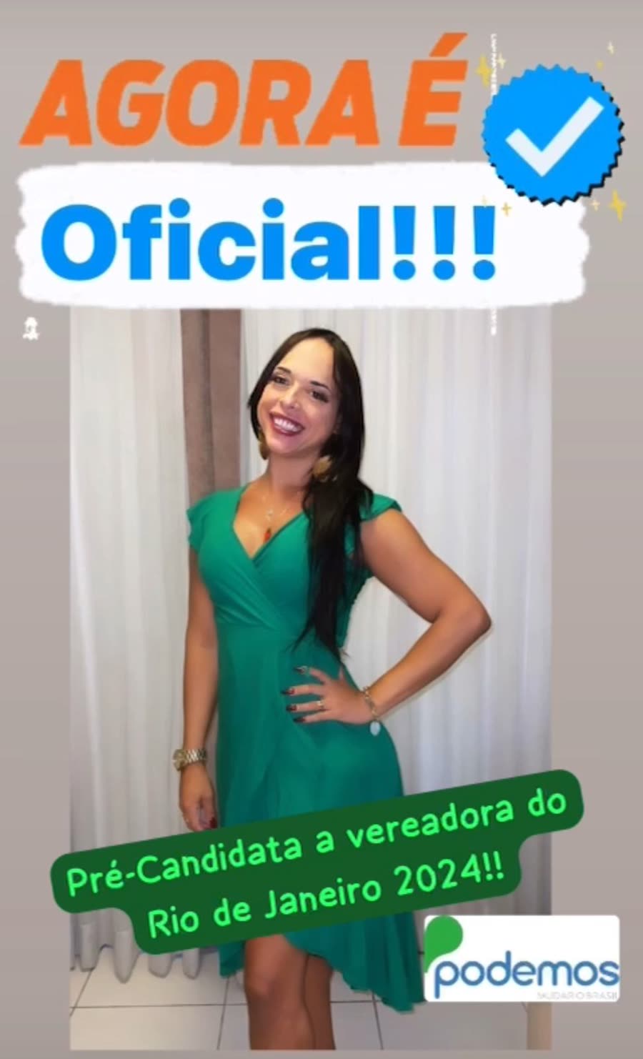 Registro da campanha de 2024 de Mell Tamiozzo